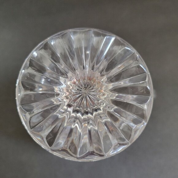 Vintage Crystal Sugar & Creamer Set With Etched Floral Design - Picture 14 of 16